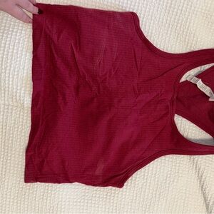 Women's Pink Lululemon Crop Tank